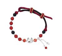 THE UNTAMED Heaven Officials Blessing Lucky Bracelet, Sterling Silver Adjustable Bracelet with Charm Bead, Anime merchandise (Hua Cheng)