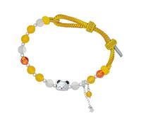 THE UNTAMED Heaven Officials Blessing Lucky Bracelet, Sterling Silver Adjustable Bracelet with Charm Bead, Anime merchandise (Xie Lian)