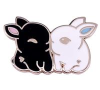 The Untamed Rabbits Mo Dao Zu Shi Lan WangJi Wei WuXian Danmei Novel TV Show Kissing Kiss 1.1" Enamel Pin Long Tassel