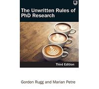 The Unwritten Rules of PHD Research