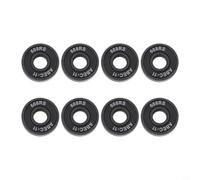 The Upgrade Set of Eight Innovative Integrated Spacer Skateboard Bearings Model 608RS ABEC11 for Better Performance (Black)