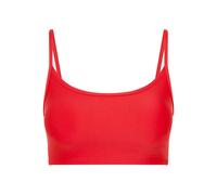 The Upside Oxford stripe-side bra - Red M