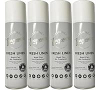 The Urban Company Air Freshener Blast Can 4 x Fresh Linen Designer Fragrances Spray 300ml Car Home