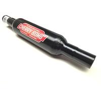The Urban Company Cherry Bomb Middle Silencer Exhaust 3 inch Small Case with Reducer End Black