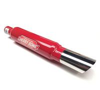 The Urban Company Cherry Bomb Universal Performance Exhaust Back Box Slash Cut Red Std Fits Ford