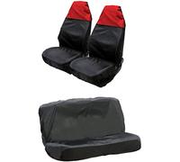 The Urban Company Waterproof Full Set Of Car Seat Covers With Red Top Front Water Resistant To Fit Peugeot 208 Options Of Full, Rear Or Sets