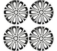 The Urban Company Wheel Trim Cover Inferno 14" To Fit Fiat 500L Living Silver/Black Set Of 4