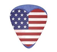 The Us Flag Guitar Paddle Set Of 12, Suitable For Guitar, Yukri, 3 Thicknesses