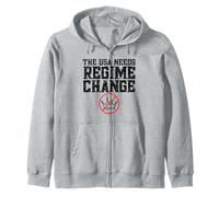 The USA Needs Regime Change Pro Democracy Zip Hoodie