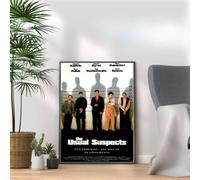 The Usual Suspects, 90s Movie Print Vintage Nostalgic Film Poster, A4 and A3 Size Frame Options, Home, Pub, Café, Bar Decoration Wall Art Print, House gift for movie lovers (A4 Print Only)