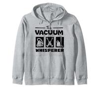 The Vacuum Whisperer Vaccum Cleaning Housekeeper Zip Hoodie