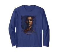 The Vampire Diaries Elena Smokey Veil Long Sleeve T-Shirt, Adult Unisex, Navy Blue, Medium