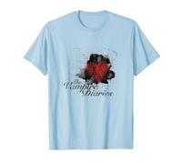 The Vampire Diaries Heart Diary T-Shirt, Men, Baby Blue, Small