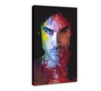 The Vampire Diaries Ian Joseph Somerhalder 1 (1) Canvas Poster Bedroom Decor Sports Landscape Office Room Decor Gift Frame-style 08x12inch(20x30cm)