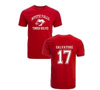 The Vampire Diaries Inspired T-Shirt - Mystic Falls Salvatore 17 Front and Back Print 4 Colours