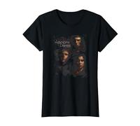 The Vampire Diaries Smokey Veil T-Shirt, Women, Black, 3X-Large