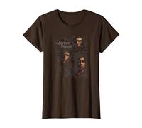 The Vampire Diaries Smokey Veil T-Shirt, Women, Brown, Small