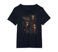 The Vampire Diaries Smokey Veil T-Shirt, Women's Plus, Black, 6X