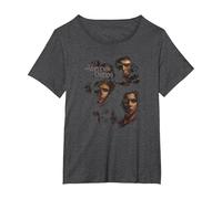 The Vampire Diaries Smokey Veil T-Shirt, Women's Plus, Dark Heather Grey, 6X
