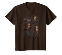 The Vampire Diaries Smokey Veil T-Shirt, Youth, Brown, Small