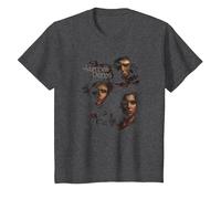The Vampire Diaries Smokey Veil T-Shirt, Youth, Dark Heather Grey, Medium
