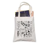The Vampire Lovers Gift Damon Stefan Salvatore Vampire Brother Shopping Bags Vampire Fandom Gift for Fans BFF (The Vampire)