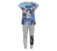 The Vamps Girl's Short Sleeve Long Leg Pyjama Set | Grey | Official Merch | Size: 7-8 Years The Vamps Grey 7-8 Years