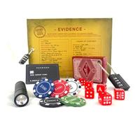 The Vanishing Gambler - Immersive Detective Puzzle | 22 Real Objects, Puzzles & Clues | Resettable & Reusable | For Ages 14+ | 1-6 Players | Created by Olivier Award Winner Henry Lewis