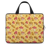 The Various Mushroom Art Laptop Bag Sleeve Funny Tablet Case Protective Carry Bag Briefcase with Handle 15inch