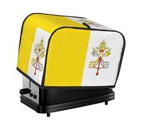 The Vatican Flag Toaster Cover is Suitable for 2 Small Toaster Covers with Wide Slots and Comes with a Storage Pocket to Meet Diverse Baking Needs.
