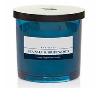 The Vault Scented Candle 270g - Large Luxury Jar Candle - Long Lasting Home Fragrance - Elegant Aromatic Candle (Sea Salt & Driftwood)