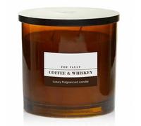 The Vault Scented Candle 270g - Large Luxury Jar Candle - Long Lasting Home Fragrance - Elegant Aromatic Candle (Coffee & Whiskey)