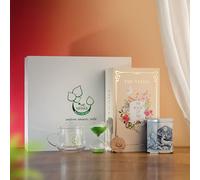 The Vedas Tea Chest Volume 2 | Premium Tea Gift Set containing Glassmug with Infuser and Lid, Premium Black Tea Tin Caddy, Snadclock Timer, Coaster, and The Book of Tea | 100 Cups of teas