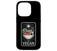 The Vegan Sun-Blessed Produce Bowl Retro Tarot Style Case for iPhone 14 Pro