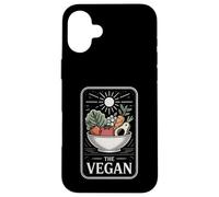 The Vegan Sun-Blessed Produce Bowl Retro Tarot Style Case for iPhone 16 Plus
