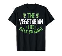 The Vegetarian Life Feels So Right - Asparagus Lover Vegan T-Shirt