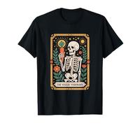 The Veggie Visionary Skeleton Carrot Tarot Floral T-Shirt