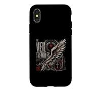 The Veil Trembles Angel Wing Cross Prophecy Case for iPhone X/XS