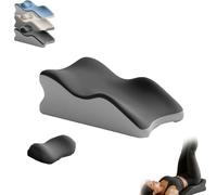 The-Veliqu Pillow, 27 Degree Angle Pillows Perfect Positioning, Wedge Couples Pillows with Removable Protective Cover, Memory Foam Cushion for Comfort & Support During Intimacy (Black)