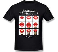 The Velvet Underground Men's Classic Basic Super Soft Cotton T-Shirt Summer Black M