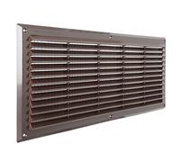 The Ventilation AR5023 M-Y Grid Plastic Rectangular Overlapping Brown 500 x 227 mm