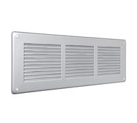 The Ventilation GAL30R Corner Ventilation Painted Aluminium Silver Painted Aluminium Dimensions 340 x 140 mm