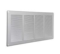 The Ventilation GAL4424R Corner Ventilation Grille Painted Aluminium Silver Painted Aluminium Dimensions 440 x 240 mm