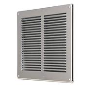 The Ventilation GIN24 Ventilation Grille Square Stainless Steel 430 to Overlap.