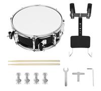 The versatile 14" snare drum has a polished surface that provides crisp sound throughout the entire music genre. Portable percussion instrument for musicians