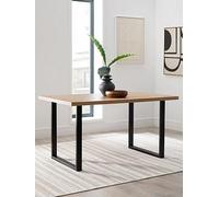 The Very Collection Burton 140 Cm Dining Table Oak/Black