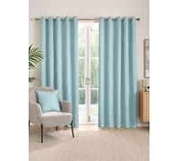 Enhanced Living Vogue Black 90 x 54 inch (229x137cm) Eyelet Thermal Noise Reducing Dim Out Curtains for Bedroom and Living Room