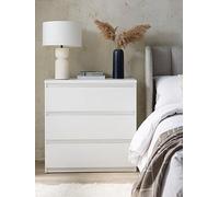 The Very Collection Lisson 3 Drawer Chest White