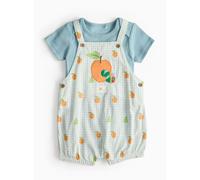 The Very Hungry Caterpillar Gingham Bibshorts Set 6-9 months