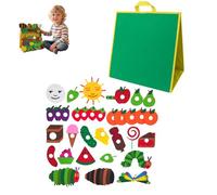 the Very Hungry Caterpillar,the Hungry Caterpillar Felt Board Set,English Picture Books Teaching Aids Interactive Teaching Very Hungry Activity Toy Preschool Arts and Crafts Fo (excluding the board)